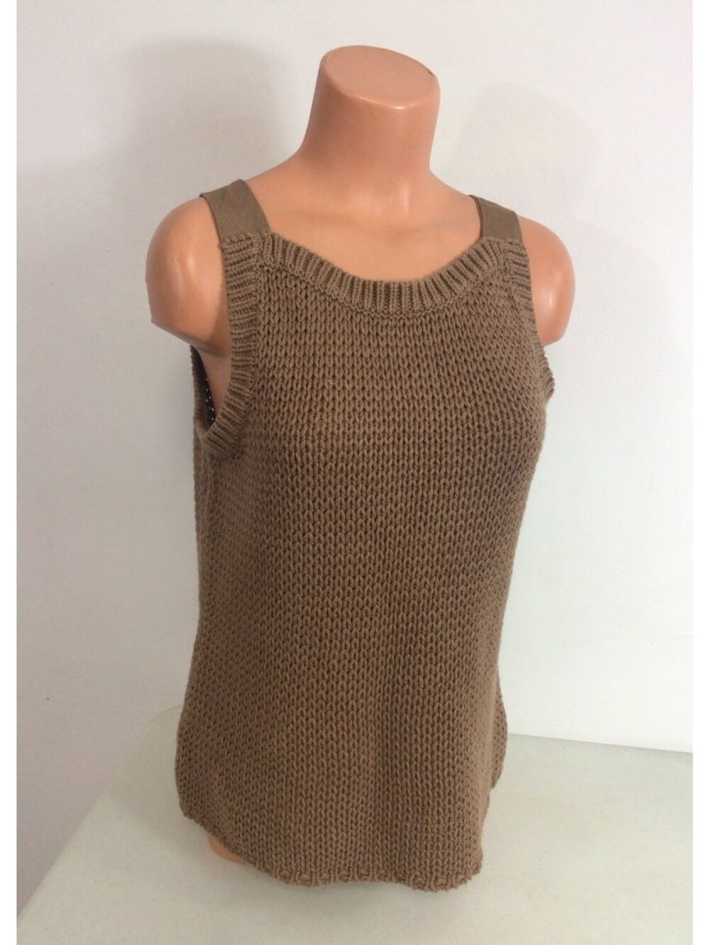 Tribeca Studio Boho Linen Knit Top Womens Medium